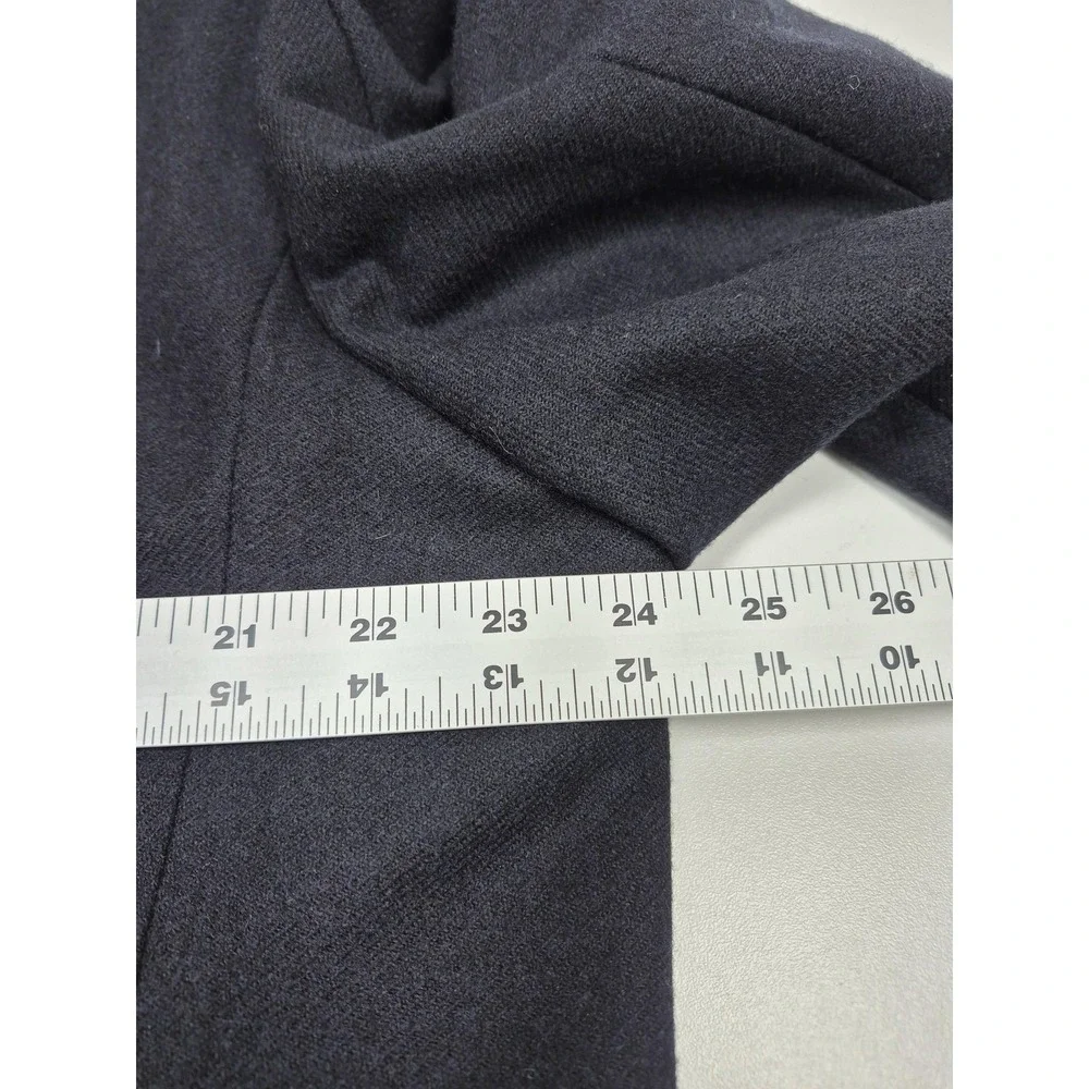 Brooks Brothers Coat Mens 46R Black Wool Flannel Overcoat Lined England NWT